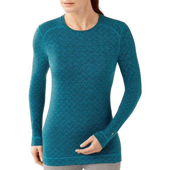 Smartwool Women's NTS 250 Merino Wool Pattern Crew Base Layer - Picture 1 of 7